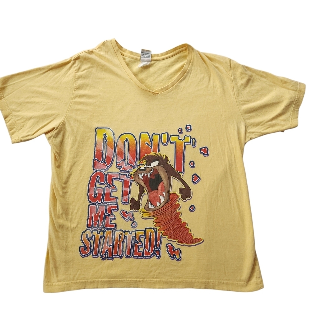 Vintage Y2K Taz Looney Tunes Double Sided Tshirt